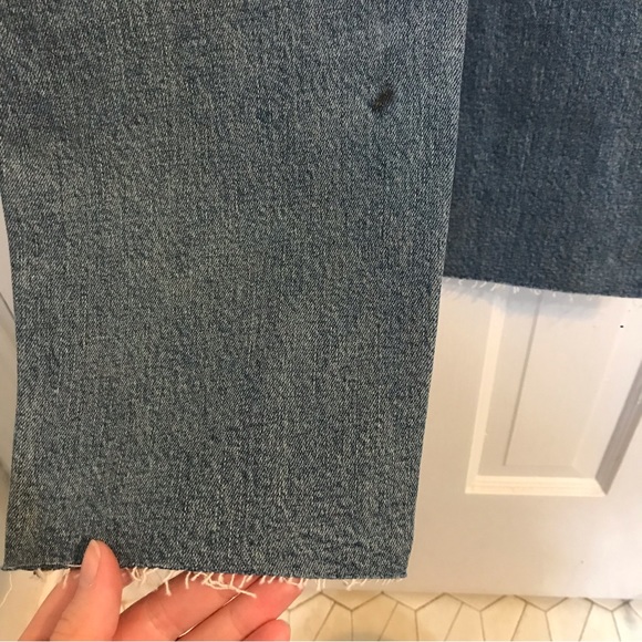 Universal Thread High-Rise Cropped Raw Hem Overalls - Picture 9 of 9